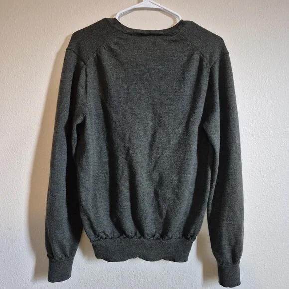 Polo by Ralph Lauren Men's Green V-Neck Sweater - Picture 4 of 4